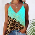 thumbnail image 1 of ICHUANYI Clearance Women's Summer Casual Sleeveless Blouse V Neck Tops T-Shirt Vest For Women(Mint Green, XL) ICHUANYI WER2023081206785, 1 of 5