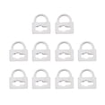 thumbnail image 3 of GUOOL 10pcs Lock Key Shape Pendants DIY Jewelry Making Findings Accessories, 3 of 9