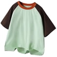 thumbnail image 1 of Chandails pour Garçons, T-Shirt Imprimé à Manches Courtes pour Garçons, Col Rond, Vêtements d'Été pour Adolescents, Garçons, Taille 3-4 Ans, Vêtements, 1 of 3