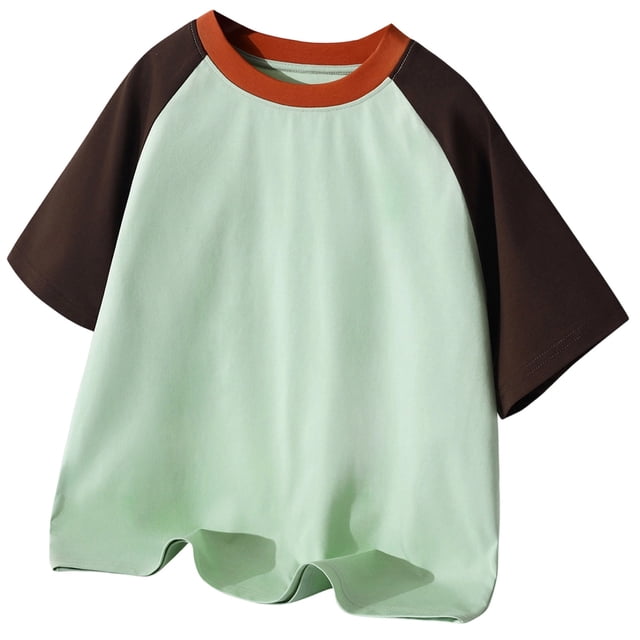 Chandails pour Garçons, T-Shirt Imprimé à Manches Courtes pour Garçons, Col Rond, Vêtements d'Été pour Adolescents, Garçons, Taille 3-4 Ans, Vêtements