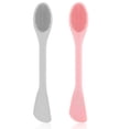 thumbnail image 1 of 2 Pcs Double End Silicone Face Mask Applicator Brushes, Spa Facial Tools, 1 of 4