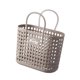 thumbnail image 4 of Cesta de ducha multiusos, ligera, con drenaje hueco, organizador de plástico para bolso Café grande, 4 of 9