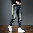 thumbnail image 4 of Pantalones vaqueros elásticos para hombre, pantalones vaqueros elásticos para primavera y otoño, moda coreana, estilo coreano barato, algodón suave 2024, 4 of 5