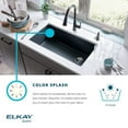 thumbnail image 7 of Elkay ELGOU3321L Gourmet 33" Double Basin Granite Composite Kitchen Sink for Undermount Installations with 40/60 Split, 7 of 7