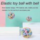 thumbnail image 3 of Puppy Tossing Toy Squeaky Dog Ball, Colorful Interactive Dog Toys, Weave Rubber Balls for DogsInteractive Dog Toys with Bell, Chew Toy Ball for Teeth, 3 of 4