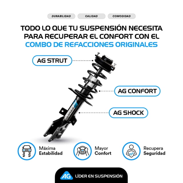 Kit Original AG para Auto Traseros para SEAT Leon 2006 a 2013 4 Piezas Nuevos