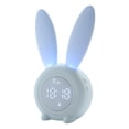 thumbnail image 2 of Despertador 0.5W Reloj de dibujos animados recargable Decoración Temporizador digital con luz nocturna, Azul Sweethay HA003195-02B, 2 of 6