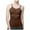Coffee, variant on OGLCCG Women's Shapewear Scoop Neck Compression Cami Tank Tops Plus Size Seamless Camisole