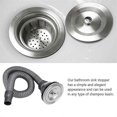 thumbnail image 3 of Drain Plug Stainless Steel Sink Plug, Hair Salon Shampoo Basin Drain Plug, Sink Plug with Hair Catcher for Shampoo Bed, 3 of 5