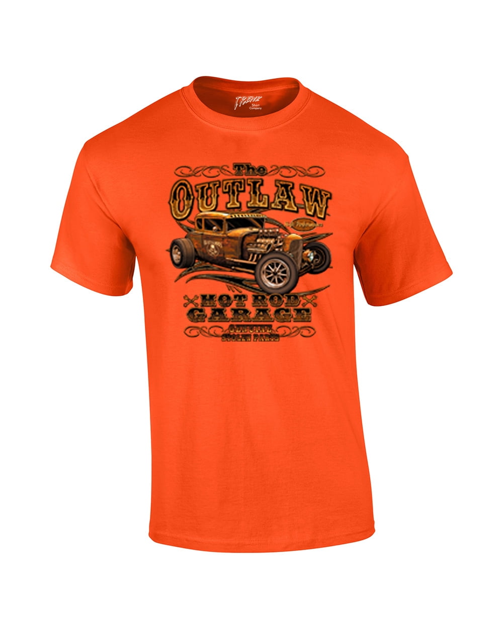 Hot Rod Classic Cars Tshirt The Outlaw Garage Genuine Stolen Parts Vintage Vehicles Tee