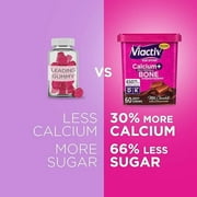 Viactiv Calcium + Vitamin D3 Supplement Soft Chews, Milk Chocolate, Calcium for Bone Health, 100 Count
