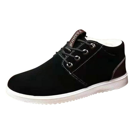 

WEAIXIMIUNG Casual Shoes for Men New Winter Men s Snow Boots Men s Cotton Shoes Velvet Thickening Warm Casual Hiking Boots