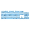 thumbnail image 1 of Unique Bargains Mechanical Keyboard Keycaps, 1 Set Keyboard Replacement Universal ABS Translucent 68 84 87 104 108 Keys, Blue, 1 of 5