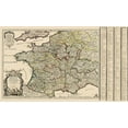 thumbnail image 2 of Iaillot 24x16 Black Ornate Wood Framed with Double Matting Museum Art Print Titled - France - Iaillot 1724, 2 of 4