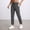Grey, variant on Dpytoraw Men's Lightweight Jogger Pants Stretch Fit Outdoor Running Travel Trousers Green L