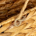 thumbnail image 4 of Household Essentials Wicker Stair Basket with Handles, Handwoven Water Hyacinth, Sits on Two Stairs, Lightweight, Eco-Friendly, 4 of 9