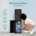thumbnail image 2 of Brio 430 Black Bottom Load Water Cooler Dispenser, Hot, Cold & Room Temperature, 10.5" Dispense Height for 5-Gallon Bottles, 2 of 9