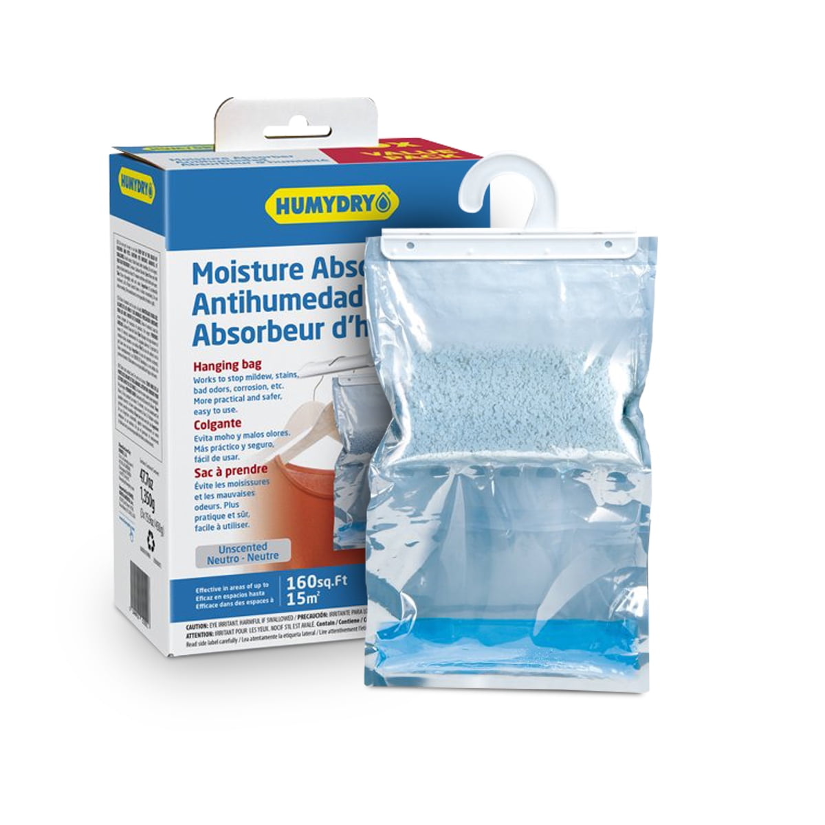 Humydry Set 3 Dehumidifiers for Closet Moisture Absorber