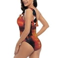 thumbnail image 4 of Honeii Sunset River Western Cowboy for women's one-piece swimsuit featuring a chic one-shoulder design experience elegance and style in the water-Small, 4 of 6