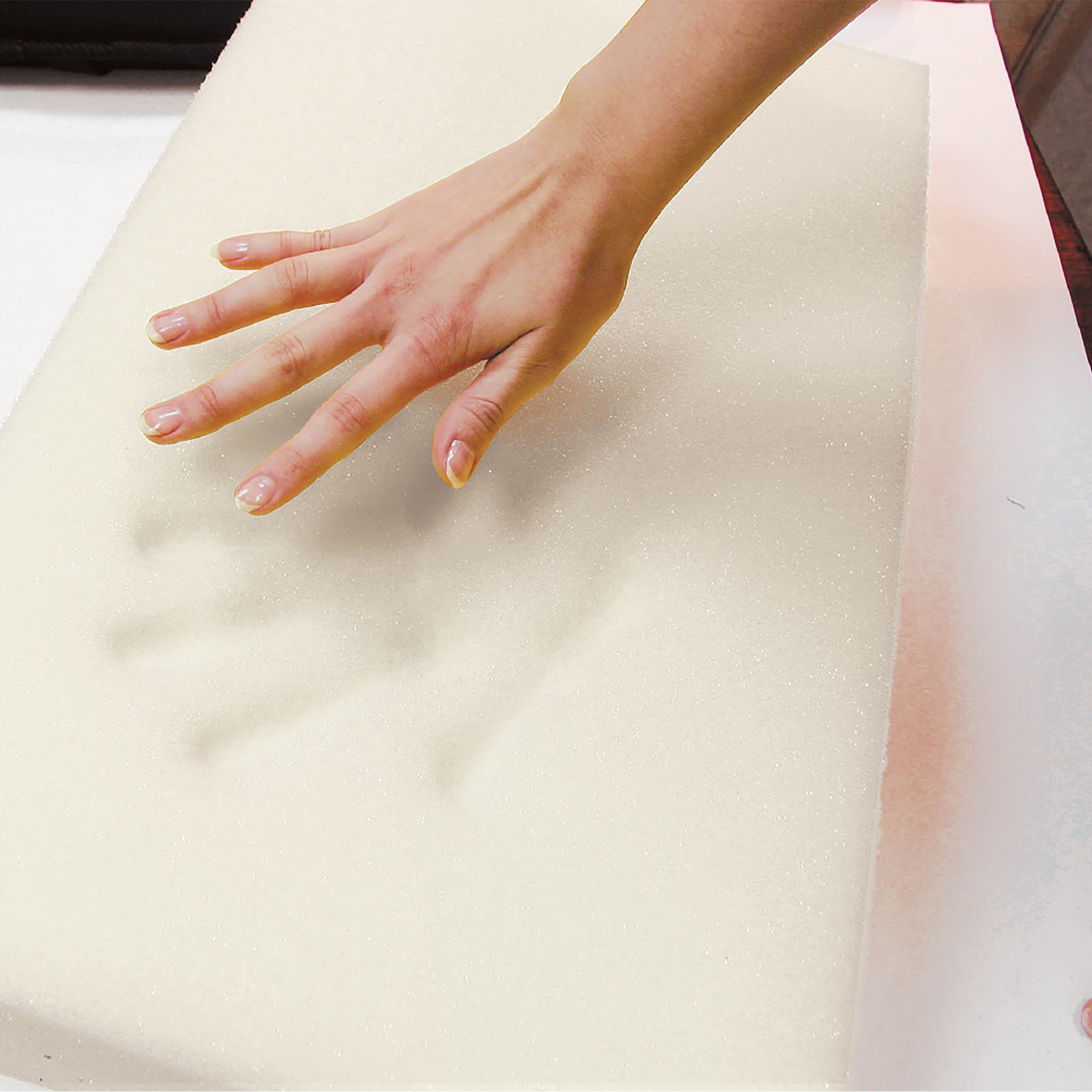 Health Touch Memory Foam Massaging Lumbar Support, Back Vibration Massage, Battery Operated