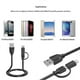 thumbnail image 2 of Vention 2-in-1 Micro USB 2.0 Data Charging Cable iPhone Android, 2 of 5