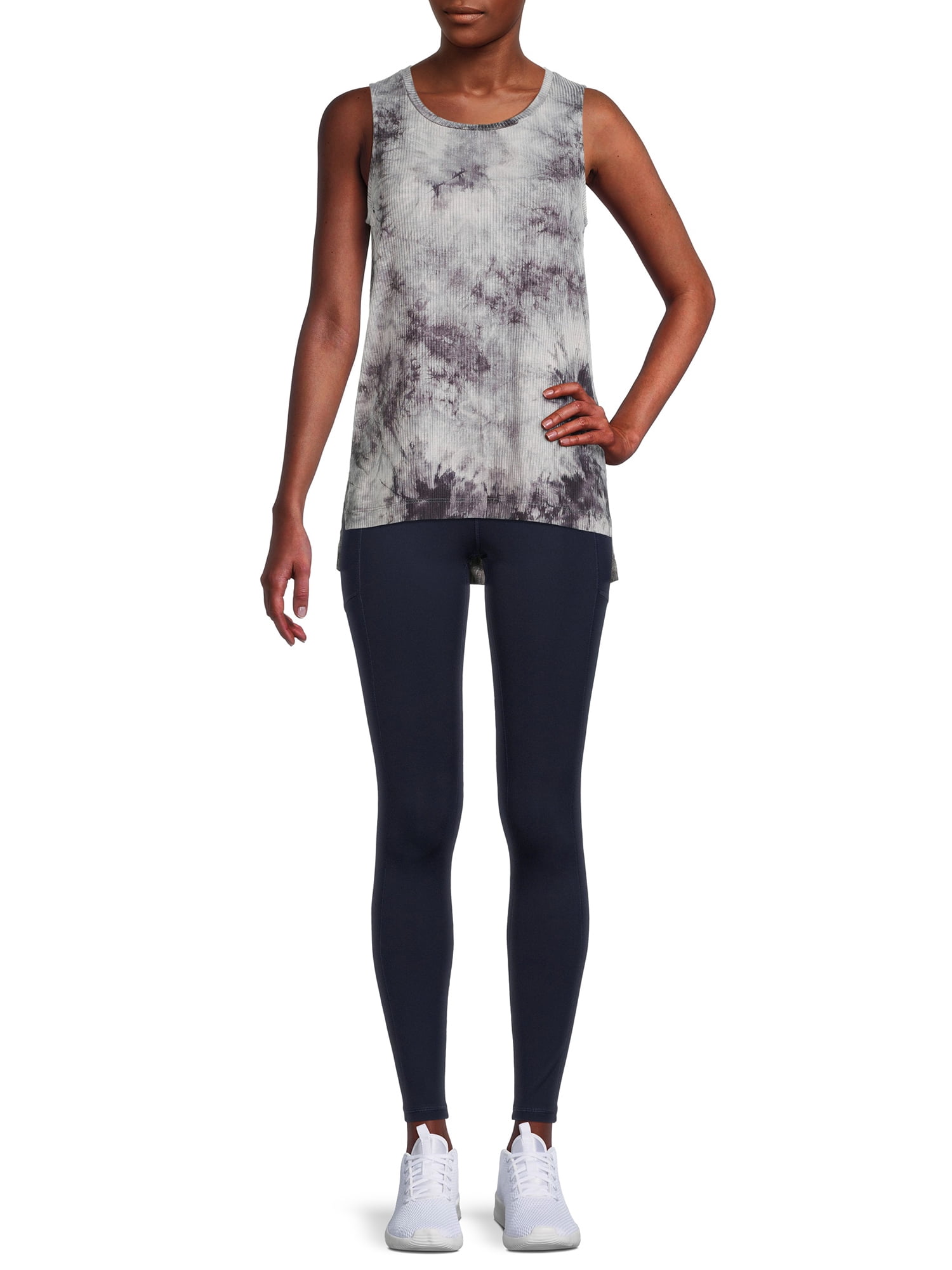 Avia Women’s High Waist Ankle Leggings with Side Pockets, Sizes XS-XXL