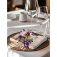 thumbnail image 6 of Vintage Watercolor Wine Cloth Napkins Set of 8 Reusable Dinner Napkins, Farmhouse Cask Grapes Country Cocktail Napkin Washable Table Napkins for Wedding/Holiday Party/Baby Shower 20"x20", 6 of 7