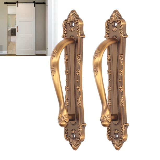 Tirador De Puerta, Duradero, 2 Piezas, Manija De Puerta Corrediza De Granero, Sensación Suave Al Tacto, Ampliamente Utilizado Para Puertas, Balcones, Graneros, Armarios