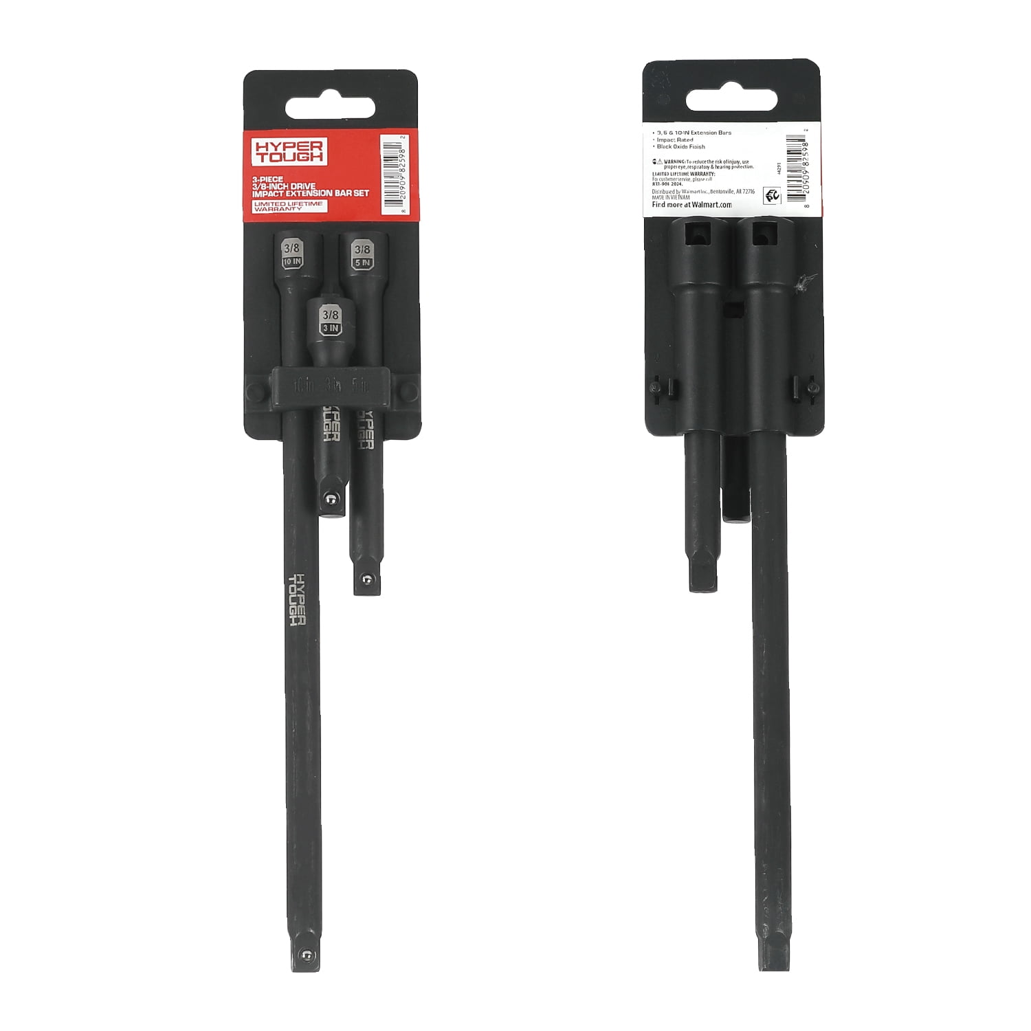 Hyper Tough 3-Piece 3/8-inch Drive Impact Extension Bar Set