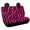 Hot Pink Zebra Stripe Pattern, variant on Uourmeti Car Back Seat Covers for Auto Interior Automotive, Colorful Ditsy Floral 2 Pack Car Rear Seat Protectors Protects Against Dirt Easy to Install