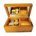 thumbnail image 3 of segolike Wooden Jewelry Music Box Creative Crafts Gift yellow, 3 of 9