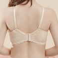 thumbnail image 3 of Ultra Thin Lace Embroidery Bra Soft Underwired Push Up Breathable Casual Bralette, 3 of 5