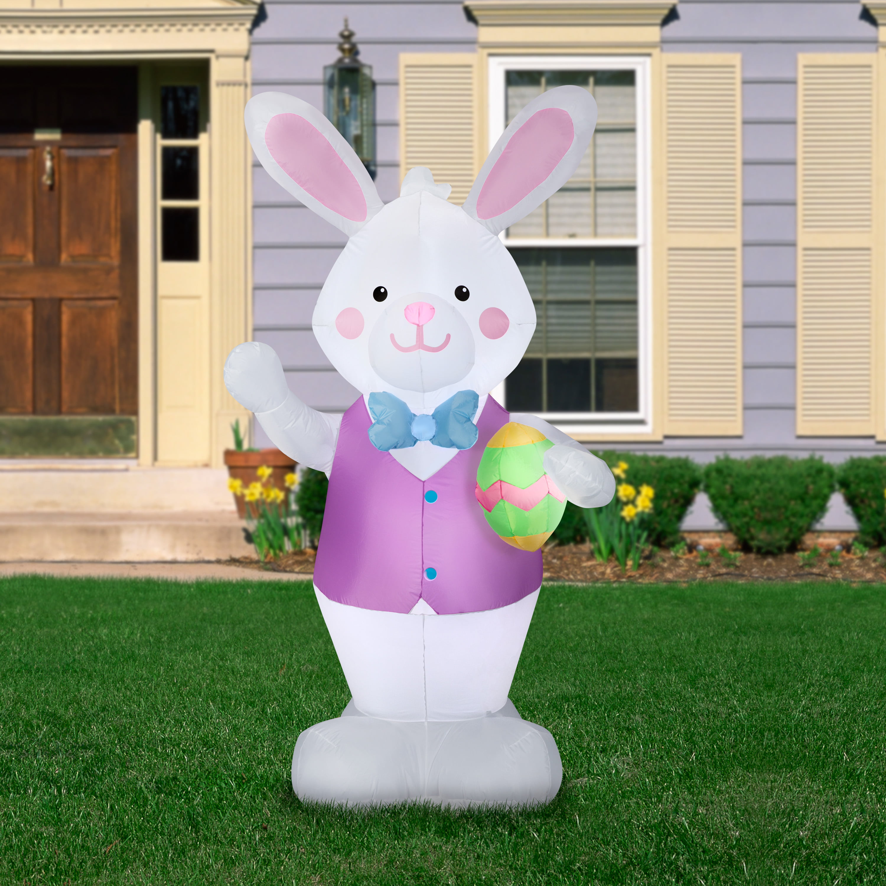 Ways to Celebrate Airblown Inflatable Bunny with Easter Egg 7