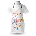 thumbnail image 3 of Catherine Apron Colorful Alphabet Design Ornate Lettering Nursery Themed Arrangement Dots Pattern, Unisex Kitchen Bib Apron with Adjustable Neck for Cooking Baking Gardening, Multicolor, by Ambesonne, 3 of 3