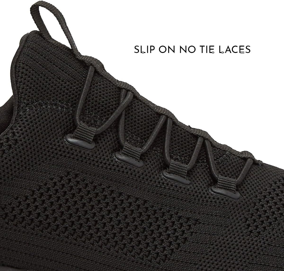 Avia Anchor Black Slip Resistant Mesh Slip-on Shoes for Men