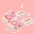 thumbnail image 6 of Eltusu Girls Slide Sandals, Open Toe Non-Slip Flat Casual Summer Shoes Pink Size 4-5 T, 6 of 8