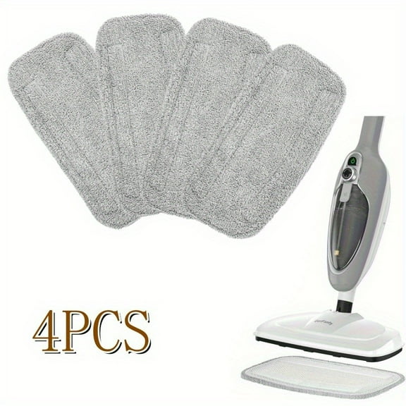 Highly Absorbent Steam Mop Pads 4-Pack, Compatible with Neugo NE033, Machine Washable & Reusable Floor Cleaning
