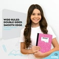 thumbnail image 2 of Emraw Neon Color Cover Wide Ruled Composition Notebooks, 9-3/4" x 7-1/4", Assorted Colors, 100 Sheets, 2 of 7