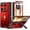 Metallic Red, variant on Poetic for Motorola Moto Razr Fold Case, [Hinge Protection] [MagSafe Compatible] [Built-in Screen Protector] Full-Body Rugged Shockproof Protective Phone Cover with Kickstand, Metallic Red