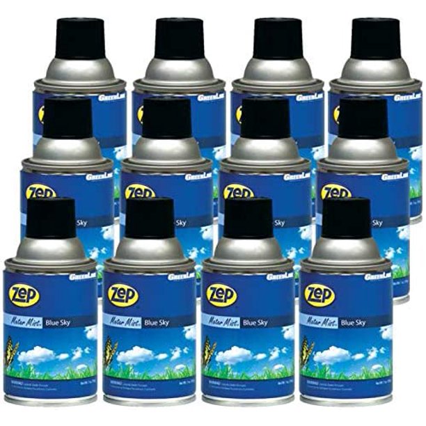 Zep Meter Mist Blue Sky Air Freshener Refill 6.5 Ounce 336201 (Case of