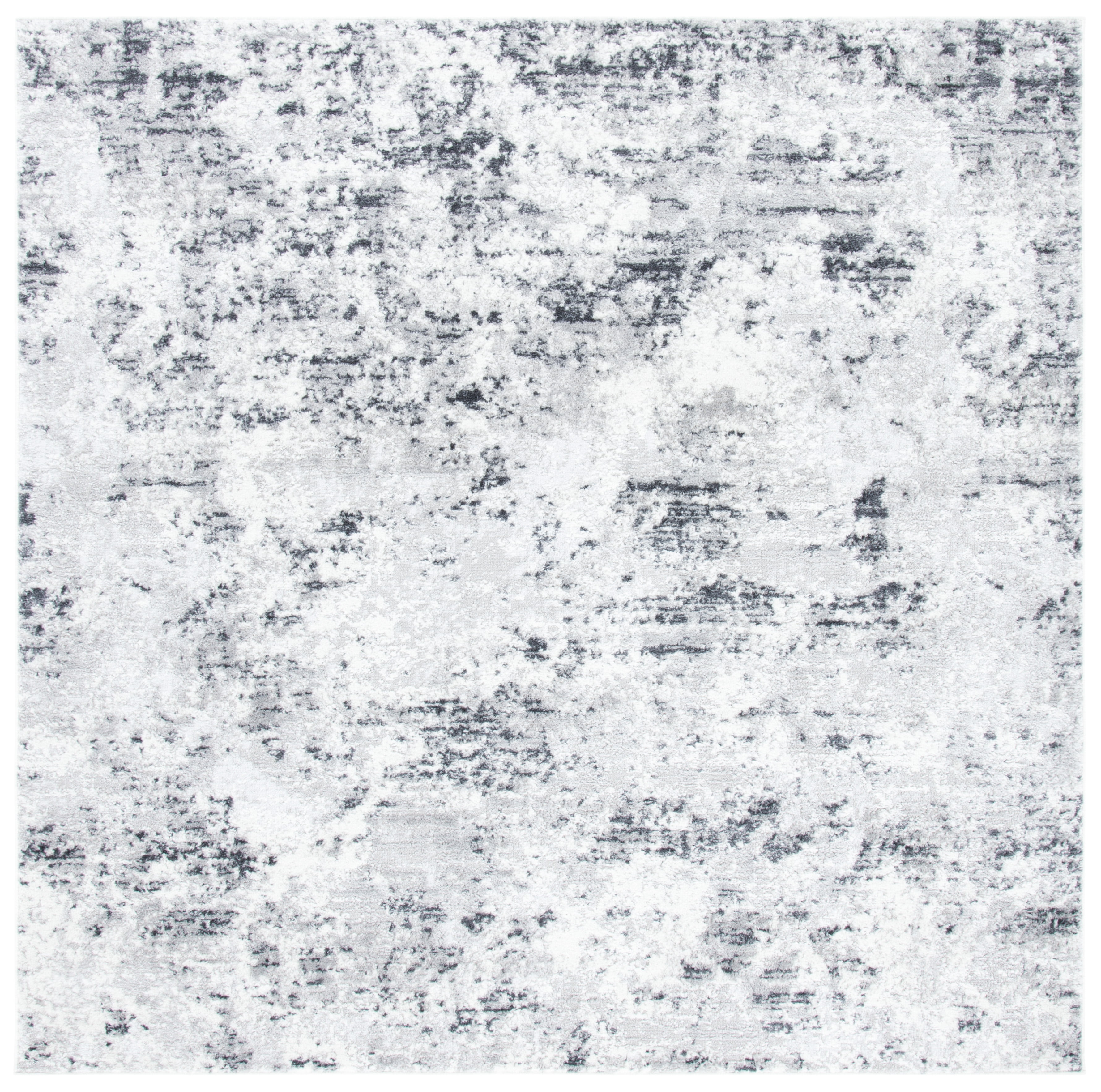 Safavieh Amelia Alastar Abstract Distressed Area Rug, Gray/Ivory, 8' x 8' Square