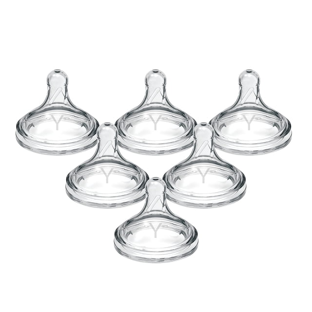 Botellas para biberones Dr. Brown's Natural Flow, corte en Y, 9 m+, paquete de 6