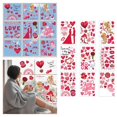 thumbnail image 4 of Romántico de San Valentín Ventana se aferra Amor Cartas Pasteles Ects Suministros para fiestas Calcomanías para Adornos Yuyangstore pegatinas de pared, 4 of 8