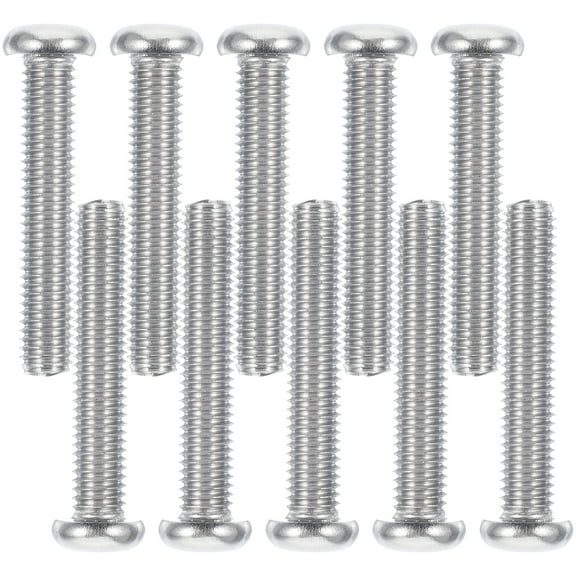 Kelingqi 10pcs Cross Recessed Screws Stainless Steel Screws TV Mounting Screws M8x45mm