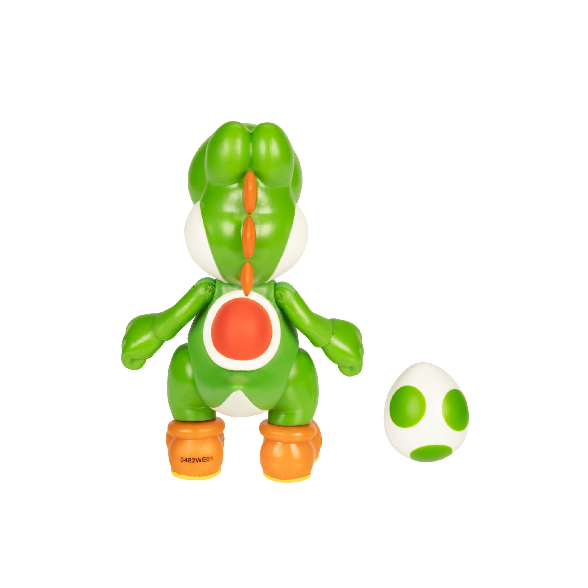 World of Nintendo Super Mario Green Yoshi 4 Inch Articulated Action Figure with Egg Accessory