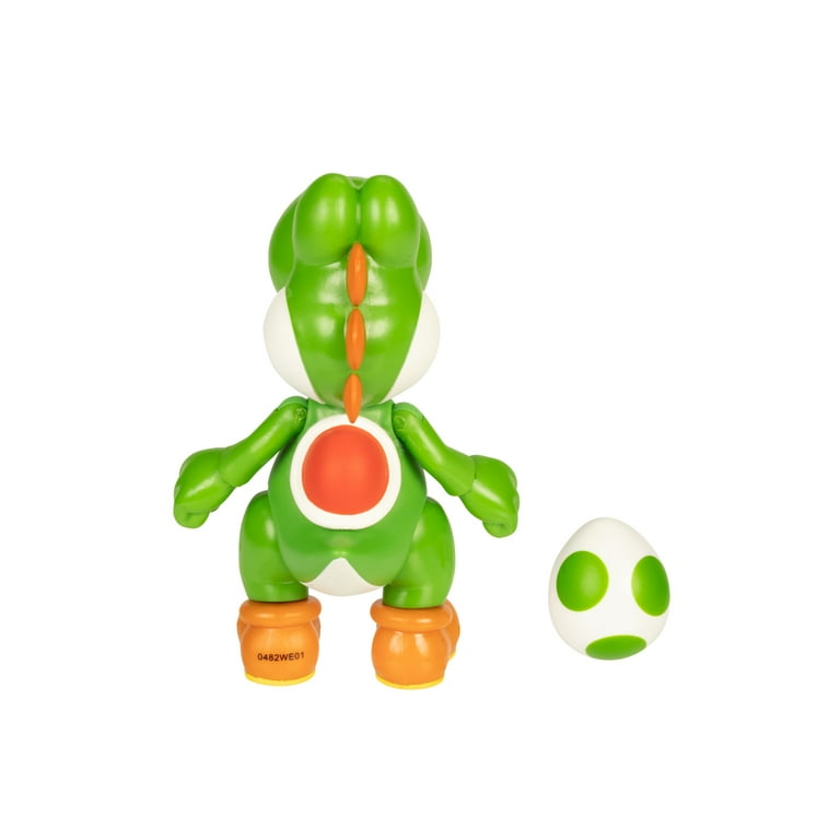World of Nintendo Super Mario Green Yoshi 4 Inch Articulated