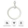 thumbnail image 3 of OULII 20Pack Silver Tone Circular Drapery Curtain Pole Rings 1.4x1.4in for Homes, 3 of 8