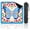 Color 3, variant on Mahjong Mat 31.5" x 31.5" Colorful Floral Folk Art Bold Geometric Shapes Non-Slip Noise Reduction American Mahjong Tiles Table Cover for Dominoes Poker Card Board Games Gift
