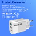 thumbnail image 2 of Teléfono GaN de 65W que carga cargadores de pared inteligentes seguros para, 2 of 6