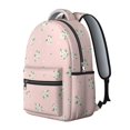 thumbnail image 2 of Pioneer Flower Floral Print Pattern Backpack for School, Cute School Bag with Adjustable Shoulder Straps and Padded Back, 15.3"x11"x7.1", 2 of 5
